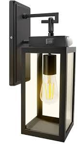  Outdoor Wall Lights Dusk to Dawn, 1ftx5inch Wall Lantern Set for Two Photocell Wall Sconce for Porch Light, Exterior Garage Light, Patio Outdoor Lighting