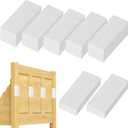 20pcs Headboard Bumper Pads, EVA Foam Bed Wall Bumper Anti-Vibration Couch Stoppers Wall Protector from Furniture (10pcs 0.79in & 10pcs 0.12in) (White)