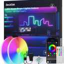 Neon Rope Lights Led 65FT - Flexible Led Strip Control with App/Remote Rope Lights Multiple Modes RGB IP65 Waterproof Outdoor Neon Music Sync Gaming Strip for Outdoor Christmas Decorations