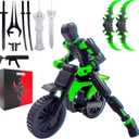 Assembly Completed T13 Action Figure Set,Dummy 13 3D Printed Toys,Titan 13 Action Figures,Premium Presents for Xmas,Birthdays,and Everyday Joy (Green)