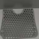 Silicone Sink Mat, 24.6''x 12.9'' Kitchen Sink Protector Grid for Bottom of Center Drain Sink, Gray Non-slip Heat Resistant Liner for Farmhouse Stainless Steel Porcelain Sink