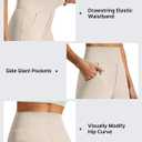 G4Free Women's Ribbed Knit Wide Leg Pants with Pockets Lightweight Stretchy Yoga Pants Casual Lounge (XL)