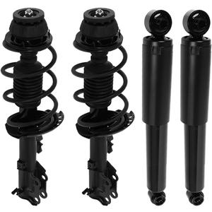 SCITOO - 2Pcs Front Complete Struts Spring Assembly + 2Pcs Rear Shock Absorbers Fits 2012-2017 for Kia Rio Full Set Front Rear Complete Struts with 172707 172706 5672 - Set of 4