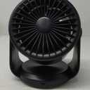 Desk Fan, 5-Inch Portable Electric Table Desktop Air Circulator Fans, Small but Powerful with 3 Speed 360° Adjustable Tilt for Cooling Home Dorm Office Bedroom Bathroom Kitchen, Black