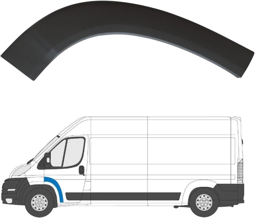 Front Left Door Fender Flare Molding Trim Wheel Arch Flare Trim for RAM ProMaster 1500 2500 3500 2014 2015 2016 2017 2018 Cargo Van 5LP21LAHAA 5LP21LAHAB (Left Drive Side)