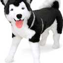 Melissa & Doug Giant Siberian Husky - Lifelike Stuffed Animal Dog (Over 2 feet Tall)