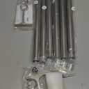 16-86 Inch Curtain rods, 1 Inch Diameter Splicing and Telescoping Structure Window Treatment Rods Set Adjustable Drapery Rods Heavy Duty Pole, Matte Nickel