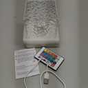 Rechargeable Shower Light No Wiring, 16 Color Changeable Ocean Wave Projector Light, Dimmable Waterproof Shower Lamp with Remote, Rotating Flame Water Ripple Lamp for Shower, Bathroom, Bedroom Decor