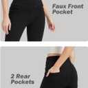 High Waisted Skinny Jeans Stretchy Tummy Control Jegging for Women Pull on Leggings with Pockets (Black, XXL)