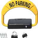 ORIENTOOLS Automatic Remote Control Parking Lock, Folding Parking Barrier Batteries Not Included, 98ft Private Car Parking Latch Space Lock Parking Blocker for Home, Business, Office & Commercial Use