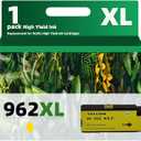 962XL Ink, Replacement for 962 XL Ink Cartridges, Works with OfficeJet Pro 9015, 9025, 9010, 9020 Printers (4-Color Combo Pack)