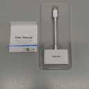 RayCue USB C to Micro SD TF Memory Card Reader, 3-in-1 USB Camera Card Reader Adapter Compatible with iPhone 15,iPad Pro, MacBook Pro/Air, Chromebook XPS, Galaxy S10/S9 and More USB C Devices (White)