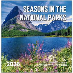 2026 Calendar, National Park Seasons 2026 Wall Calendar Starts from January 2026, 11.6 x 24 Inches (Opened), Monthly Wall Planner Hanging with Premium Paper, Ideal for Office or Home, Giftable Present