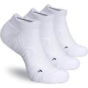 Hylaea Athletic Running Socks Cushion Padded Moisture Wicking Low Cut S