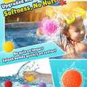 90PCS Reusable Water Balloons for Kids - Quick Fill Water Toys for Pool & Beach, Summer Outdoor Games with Refillable Water Balls for kids ages 3-12