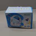 iClever BTH12 Kids Bluetooth Headphones,Colorful LED Lights,74/85dBA Safe Volume,85H Playtime,Bluetooth 5.2,Over Ear Headphones Built-in Mic for iPad/Tablet/Airplane,Blossom Pink