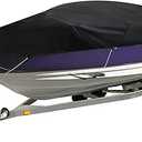 labwork 16Ft 600D Marine Grade Heavy Duty Trailerable Boat Cover Replacement for Jon Boat-Black