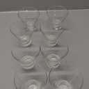 DEAYOU 8 Pack Stemless Martini Glasses Set, 8oz Cocktail Glasses with Base for Gimlet, Margarita, Drink, Juice, Party, Gift