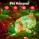 Minetom Fairy Lights Battery Operated, 5 Pack 7 FT 20 LED String Lights with Timer, Waterproof Silver Wire Christmas Fairy Light for Bedroom Party Decorations, Red and Green