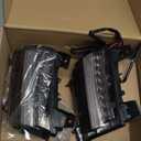 LED Sequential Flashing Turn Signal Lights for Jeep Wrangler JL Sport 2018-2024 Halogen Model Only, Clear Lens Fender Lights Wheel Eyebrow DRL Lamp, 2pcs(Short Version)