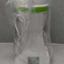 Nostalgia Snow Cone Shaved Retro Table-Top Slushie Machine - Includes 1 Reusable Plastic Cup and Ice Molds, White, Green