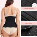 LODAY Waist Trainer Corset Shapewear Tummy Control Body Shaper Waist Cincher for Women Faja Postpartum Belly Band Wrap (Black, L)