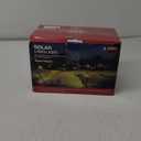 Mancra 8 Pack Solar Pathway Lights Outdoor, LED Solar Garden Lights Glass Stainless Steel Up to 12 Hrs Outdoor Lights for Landscape Lawn Yard Walkway Driveway (Black)