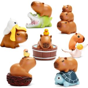 Capybara Series Blind Box Figures, Cute Capybara Mystery Bag Random Design Action Figures Collectible Toys Home Decorations, Holiday Birthday Gifts, Single Box