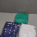 ALVABABY 6 Pack Cloth Diaper with 12 Inserts One Size Adjustable Washable Reusable Diaper Cover for Baby Girls and Boys (White/Orange/Blue/Light Green/Cyan/Dark Cyan)