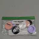 for AirTag Holder for Kids, Compatible with Apple AirTag 1 & 2nd Gen, 4-Pack Waterproof Hidden Air Tagholder with Safety Pin Discreet Toddler Airtag Clip for Clothing, Backpack & Dog Collar (Black/White/Flesh Pink/Light Purple)