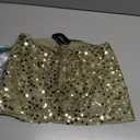  Women's A Line Sequin Skirt Mid Rise Fitted Mini Skirts Party Glitter Skirt, Small