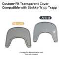 Custom-Fit Clear Cover Compatible with Stokke Tripp Trapp Tray BPA-Free