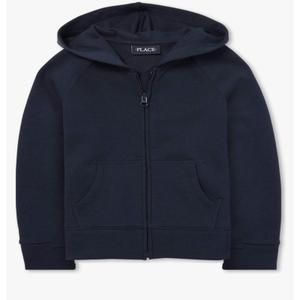 The Children's Place Uniform Fleece Zip Up Hoodie Size Large