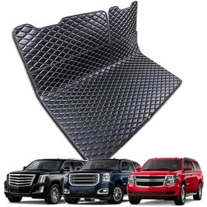 7DEEKEI Cargo Mat for 2015-2020 Chevrolet Tahoe/GMC Yukon/Cadillac Escalade Trunk Mat and Rear Backrest Mat Cargo Liners All Weather Anti-Slip 39x35.5"