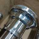 Tension Curtain Rod, Extra Long Outdoor Curtain Rod 43-131 Inch Adjustable, 1.1 Inch Diameter Thick Heavy Duty Silver Spring Curtain Rod, Stainless Steel Shower Rod for Bathroom No Drilling, No Rust