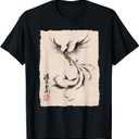 Japanese Phoenix Ink Art for Men Women Kids T-Shirt, S