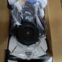 Kids ATV 4 Wheeler, 12V Ride On Toys Car for Kids with 2x35W Motor, Quad Electric Vehicles with Remote Control, LED Lights, Spring Suspension, Treaded Tires, Music, USB & AUX, White