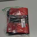 SEEKSEE Cotton Buffalo Plaid Rug 27.5"x43" Black and Red Checked Rug Washable Doormats Indoor Outdoor Rugs for Layered Front Door Mats, Porch, Kitchen, Farmhouse, Entryway