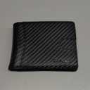 RUNBOX Wallet for Men Slim Rfid Leather 2 ID Window With Gift Box (Carbon Black-15 slots)