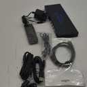 4K144Hz KVM Switch 4 Computers 1 Monitor USB3.0 DisplayPort+2HDMI+USB C KVM Switches 4 Ports for 4 Computers Share 1 Monitor and Keyboard Mouse etc. with Controller (Deep Blue)