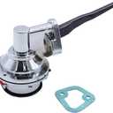 1 set SHLPDFM Mechanical Fuel Pump Chrome 6.5 PSI 1/4NPT Inlet/Outlet Fits for Ford FE 390 427 428