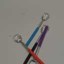 (4-Pack) Extendable Back Scratchers - Metal Claws with Telescopic Rubber Handles - Stocking Stuffers for Men, Women, Kids - Christmas Gift