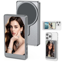 Vlog Selfie Monitor Screen for Phone, Rear Camera for Selfie Vlog Live Stream, Magnetic Mount for MagSafe, Wireless Connection Compatible with iPhone(NOT Support 17) (4 inch)