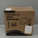 Antarctic Star Countertop Ice Maker Machine, 8 Ice Cubes in 6 mins, 26lb/Day Ice with 2 Sizes- Portable Mini, Energy Saving & Basket/Scoop for Home/Party/Travel/Camping/Bar, Dark Black