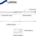LONTAN 1 Pc Center Mount Drawer Slides Bottom Mount for Cabinet and Dresser 22 Inch Heavy Duty Drawer Rails 15.5" Extension Glide Track