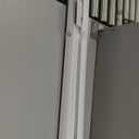 CHICOLOGY Cordless Mini Blinds, 1 Inch Vinyl Window Blinds, Room Darkening & Privacy, Easy Install with Adhesive Brackets, Child Safe, for Windows, Doors & Campers, Midnight White,52" W x 48" H