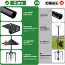 Smart Bird Feeder Pole Stand with Proof Squirrel Baffle - Dia 1 Inch Bird House Pole 79", Feeding Station for Outdoors Heavy Duty, Compatible Post Mount
