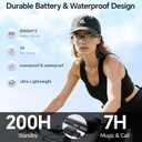 Aviator Smart Glasses for Men & Women, Bluetooth Translation Glasses, 165 Languages, Auto On/Off, Photochromic Lens, AI Glasses for Meeting Analysis, Music, Hands-Free Calls, UV/Blue Light Protection