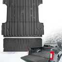 for Ford F250/F350/F450 2023-2026 Super Duty Floor Mats 6.8FT, 81.9" Bed Truck Bed Mat Tailgate Mat (Only Fit Standard Tailgate) All Season Weather TPE Truck Bed Liner 2024 2025 Accessories