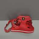 BELLA & PAL Step in Vest Harness for Small and Medium Dogs, No Pull Small Dog Harness with Leash Set, Comfortable Air Mesh Dog Vest Harness with Reflective Strip (Red, M)